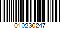 Barcode for 010230247