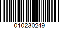 Barcode for 010230249