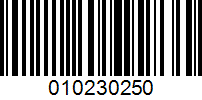 Barcode for 010230250