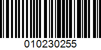 Barcode for 010230255