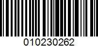 Barcode for 010230262