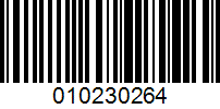 Barcode for 010230264