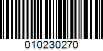 Barcode for 010230270