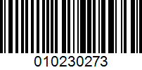 Barcode for 010230273