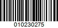 Barcode for 010230275