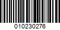 Barcode for 010230276