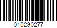 Barcode for 010230277