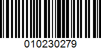 Barcode for 010230279