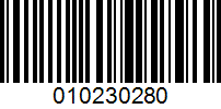 Barcode for 010230280