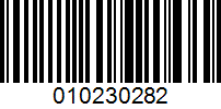 Barcode for 010230282