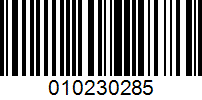 Barcode for 010230285