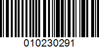 Barcode for 010230291