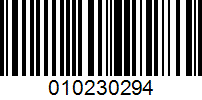 Barcode for 010230294