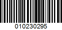 Barcode for 010230295