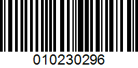 Barcode for 010230296