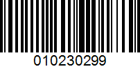 Barcode for 010230299