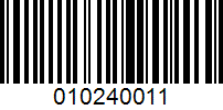 Barcode for 010240011