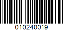 Barcode for 010240019