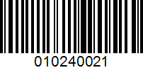 Barcode for 010240021