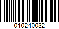 Barcode for 010240032