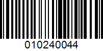 Barcode for 010240044