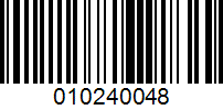 Barcode for 010240048