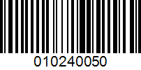 Barcode for 010240050