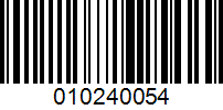 Barcode for 010240054