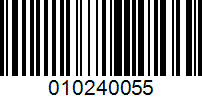 Barcode for 010240055