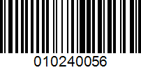 Barcode for 010240056