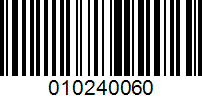 Barcode for 010240060