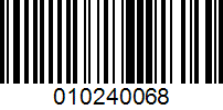 Barcode for 010240068