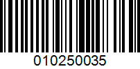 Barcode for 010250035