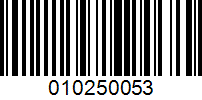 Barcode for 010250053