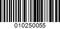 Barcode for 010250055