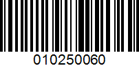 Barcode for 010250060