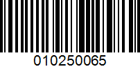 Barcode for 010250065