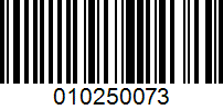 Barcode for 010250073