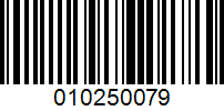 Barcode for 010250079