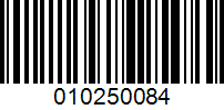 Barcode for 010250084