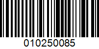 Barcode for 010250085