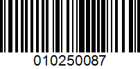 Barcode for 010250087