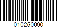 Barcode for 010250090