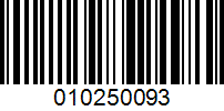 Barcode for 010250093