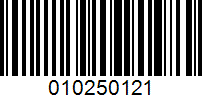 Barcode for 010250121