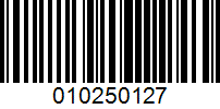 Barcode for 010250127