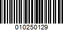 Barcode for 010250129