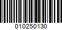 Barcode for 010250130