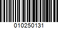 Barcode for 010250131