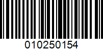 Barcode for 010250154